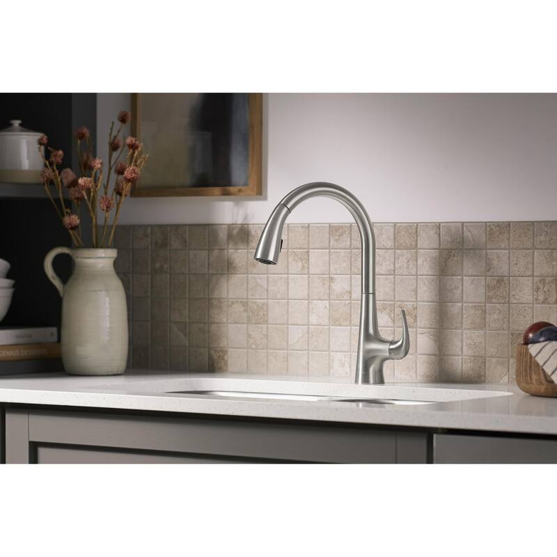Sterling Medley 1.5 GPM Single Hole Pull Down Kitchen Faucet