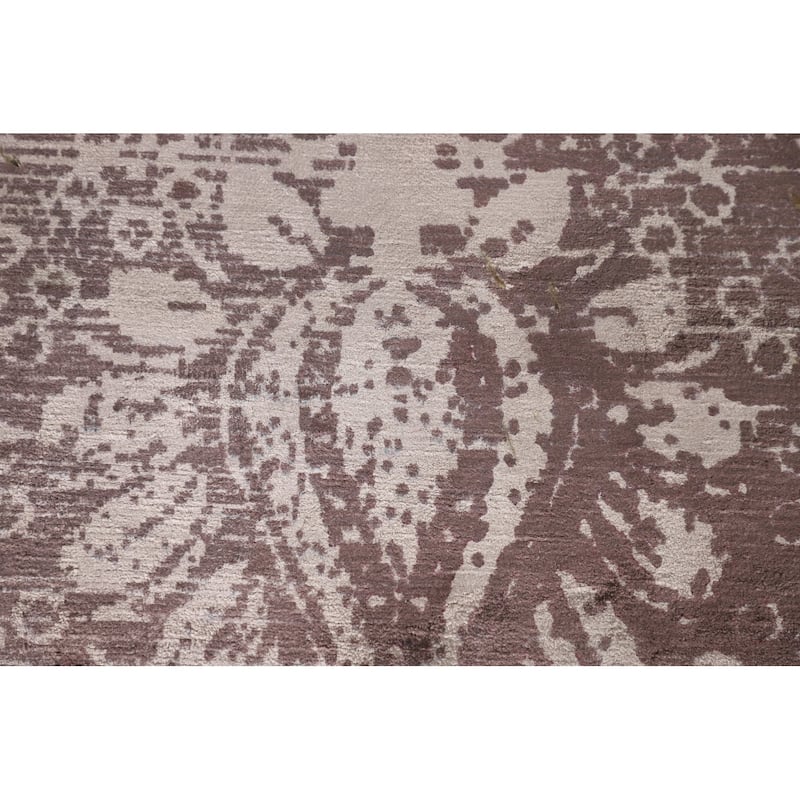 All-Over Abstract Indian Modern Area Accent Rug Handmade Wool Carpet - 3'7"x 5'4"