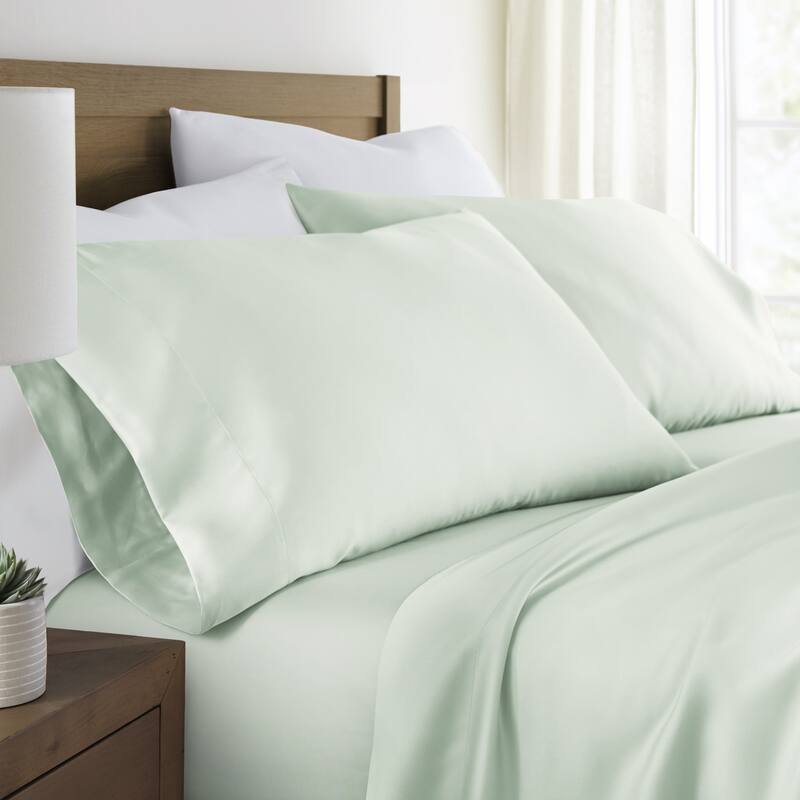 Becky Cameron Soft 100% Rayon from Bamboo 2-Piece Pillowcase Set - Standard/Queen - Aqua