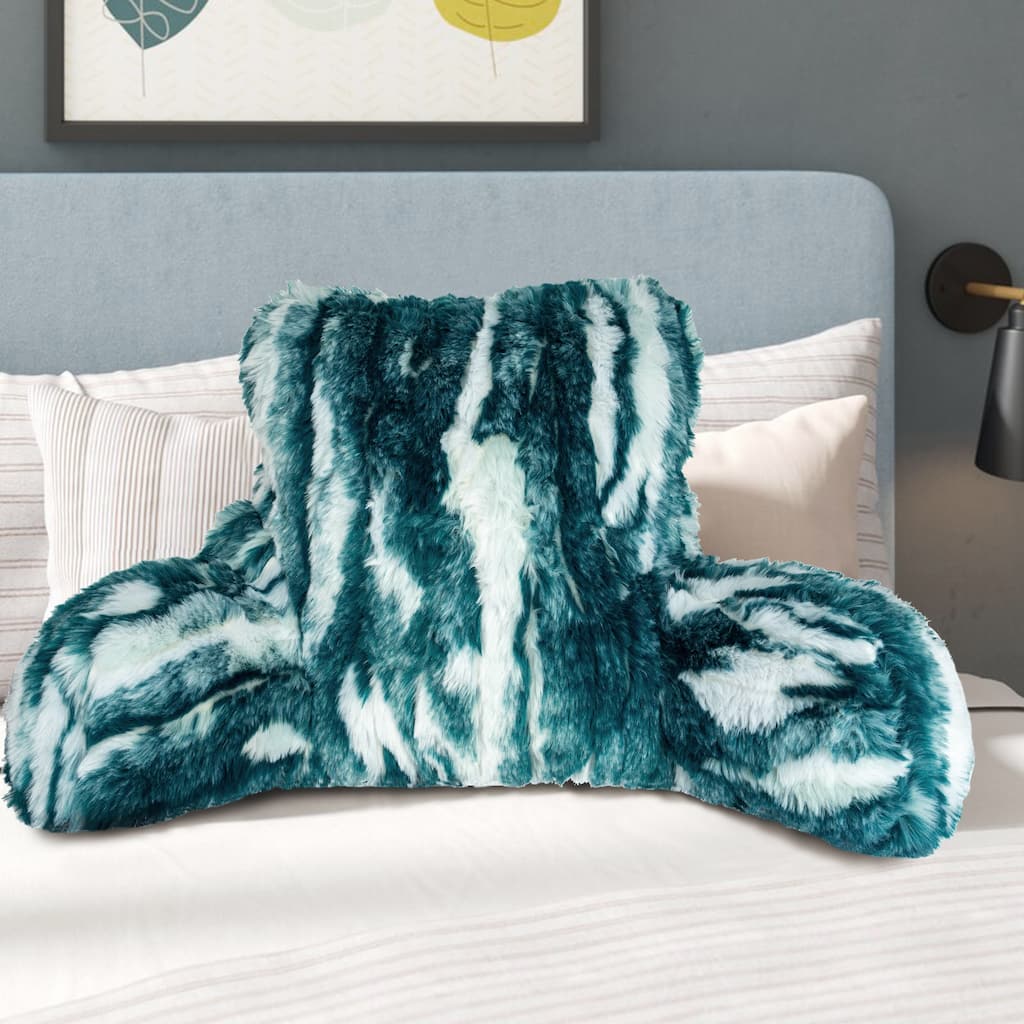 Jacquard FauxFur BedRest, 20" x 18" x 17"