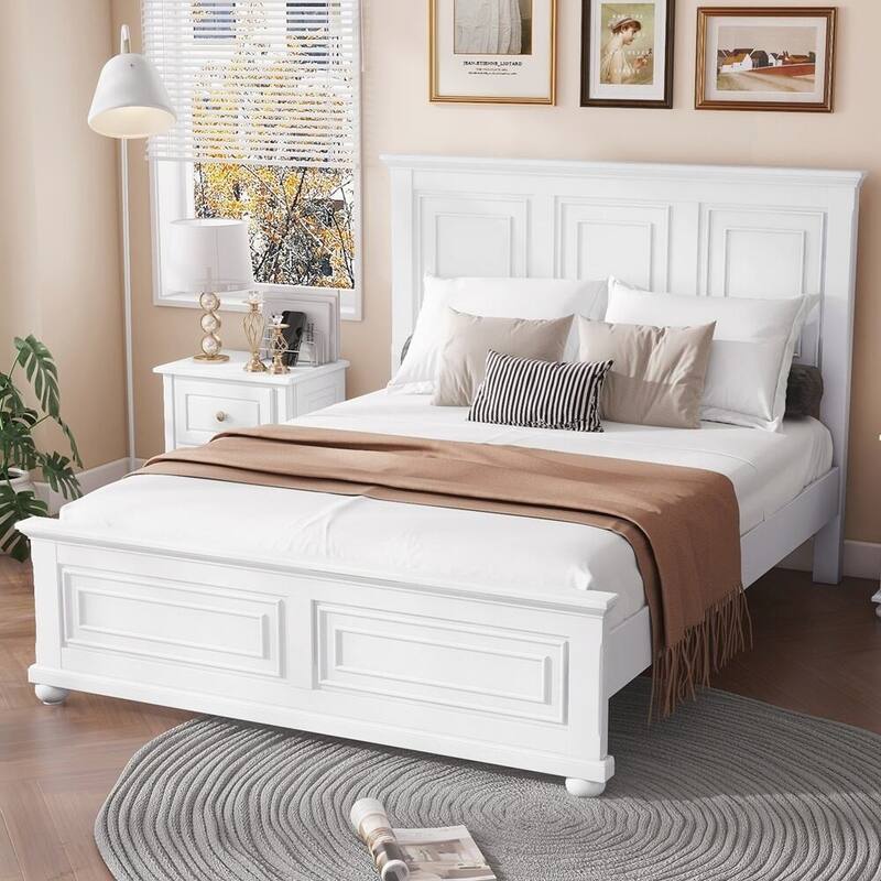 Pinewood Bed with Strengthened Bed Frame