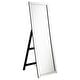 preview thumbnail 1 of 5, Soline 22 x 61 Inch Framed Standing Floor Mirror Silver Mirror