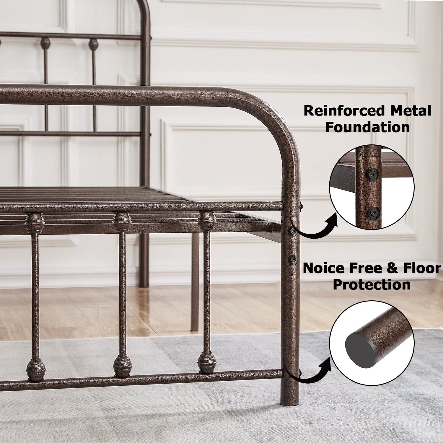 Javlergo Modern Platform Bed Frame Twin/Full/Queen/King Size