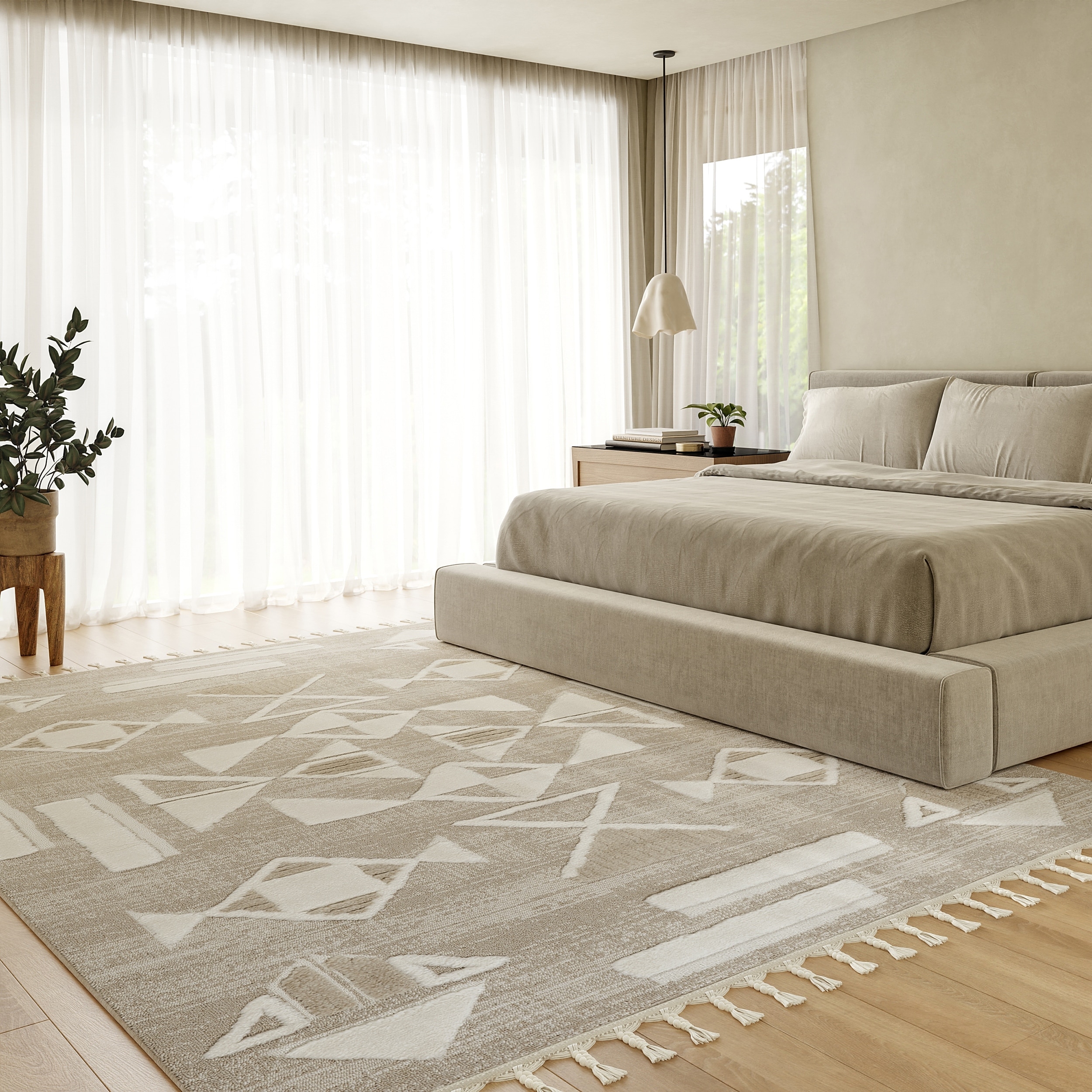 Eden Southwestern Tasseled Area Rug