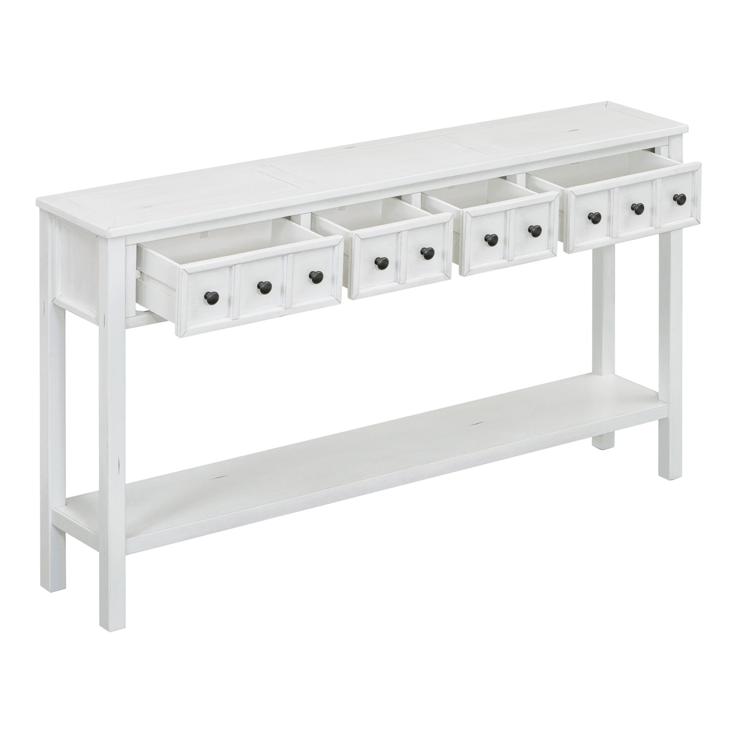 Merax 60" Long Console Table with Different Size Drawers and - Picture 22 of 25
