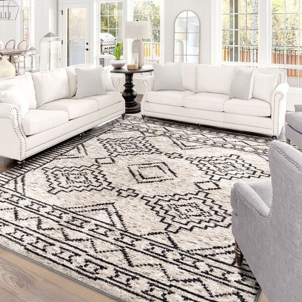 My Texas House by Orian South by Silver Area Rug (5'3" x 7'6") - 5'3" x 7'6"