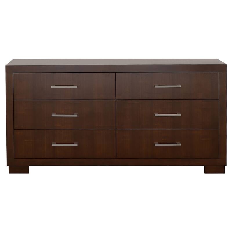 Jessica Bedroom Set With Bookcase Headboard Cappuccino
