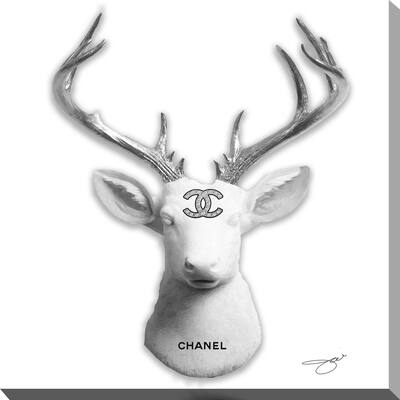 "C Deer" by Jodi Print on Canvas