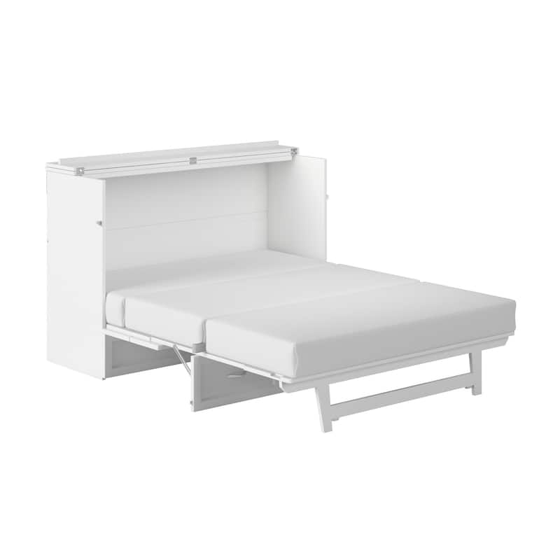 Murphy Bed Chest White - Coastal Charm Bed - Space Saving Furniture - Northfield