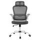 preview thumbnail 15 of 20, Home Office Chair Mesh Computer Desk Chair High Back Ergonomic Task Chair Dark Grey and White