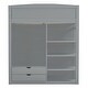 preview thumbnail 55 of 78, Twin/Full Size Loft Bed with Bulit-in Desk and Wardrobes, Solid Wood Kids Loft Bedframe with 4 Drawers and Storage Shelves