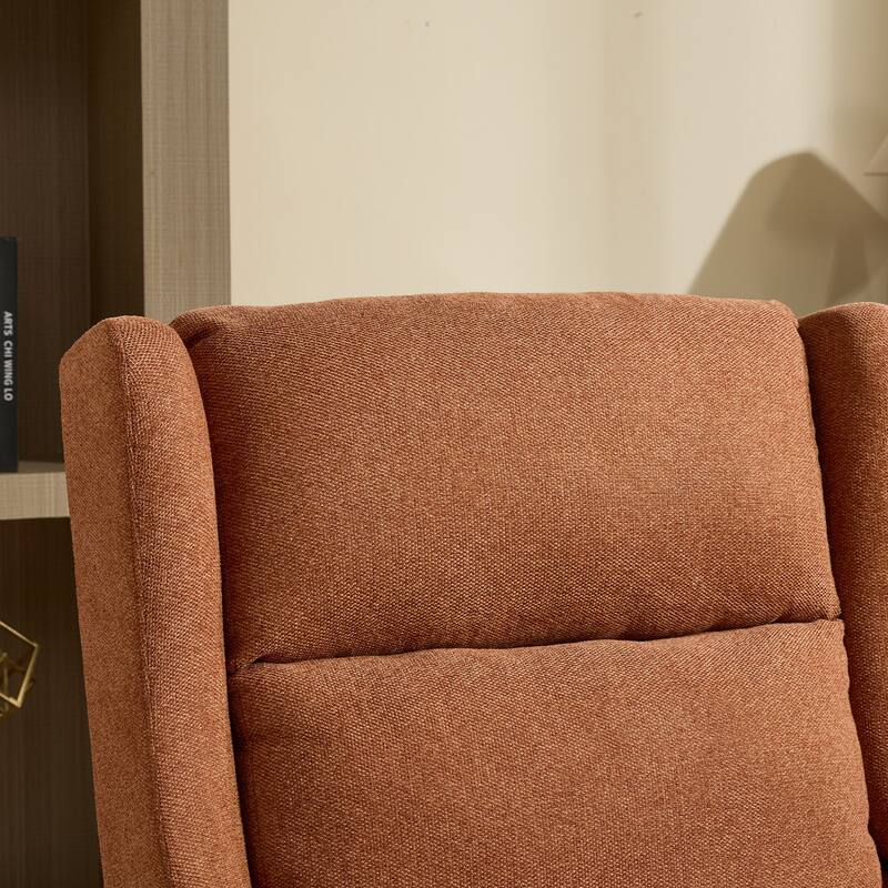 Modern Accent Wingback Chair,Polyester Blend High Back Reading Chair ,Upholstered Armchair Club Chair