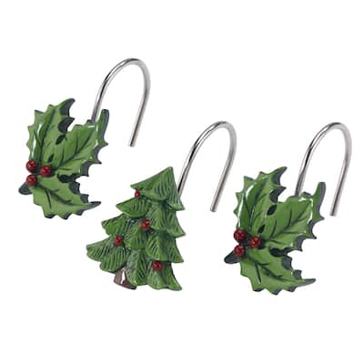 Spode Christmas Tree® Tartan Shower Hooks - Multicolor