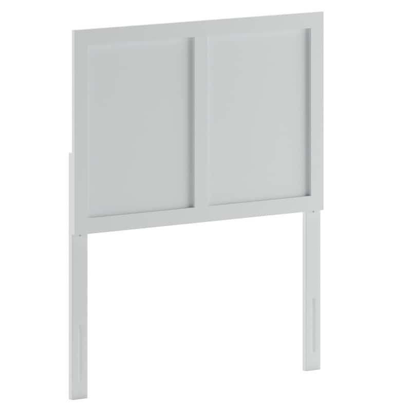 Contemporary Paneled Wooden Headboard Only