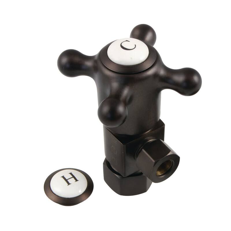 Kingston Brass Anti-Seize Quarter Turn Angle Stop - Oil Rubbed Bronze