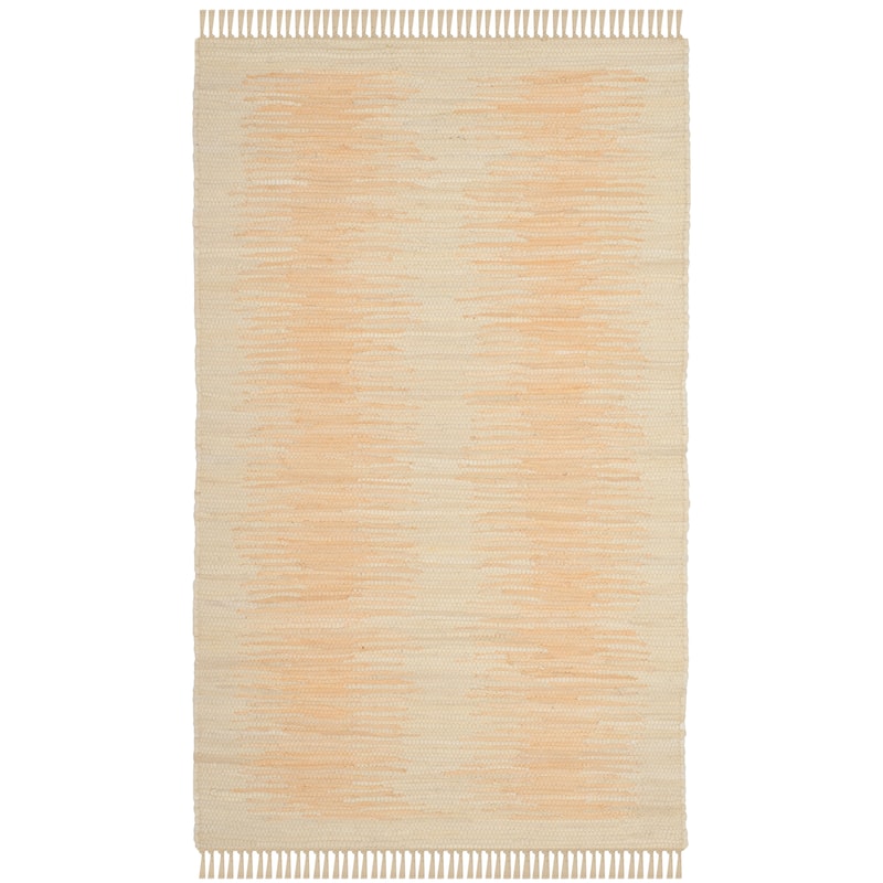 SAFAVIEH Handmade Flatweave Montauk Darcy Casual Cotton Rug - 2'6" x 4' - Ivory