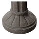 preview thumbnail 7 of 11, Ashlee Weathered Concrete Finish 26 Inch Height Tiered Birdbath - 17" x 26"