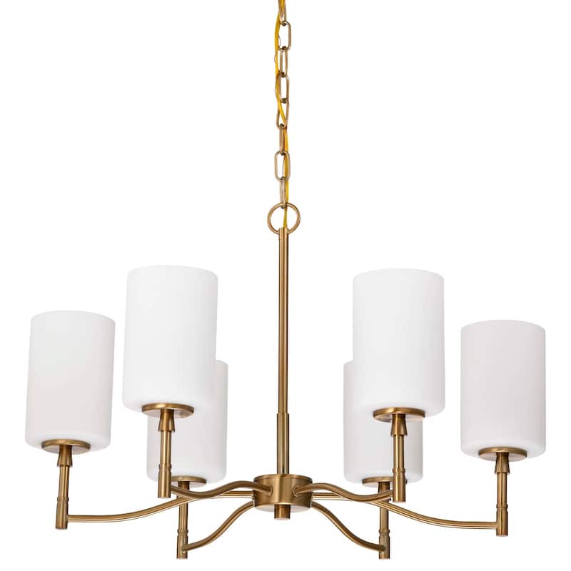 Nuvo Lighting 60/8206 Liam 6 Light 25" Wide Chandelier - Burnished Brass