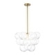 preview thumbnail 10 of 63, Glam Single-light Dining Room Glass Globe Bubble Chandelier - 17.7 in