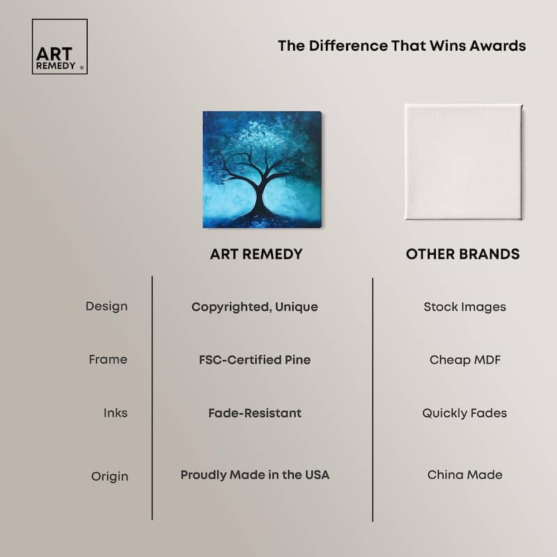 Tree of Opposites III Canvas by Art Remedy, Gallery Wrapped