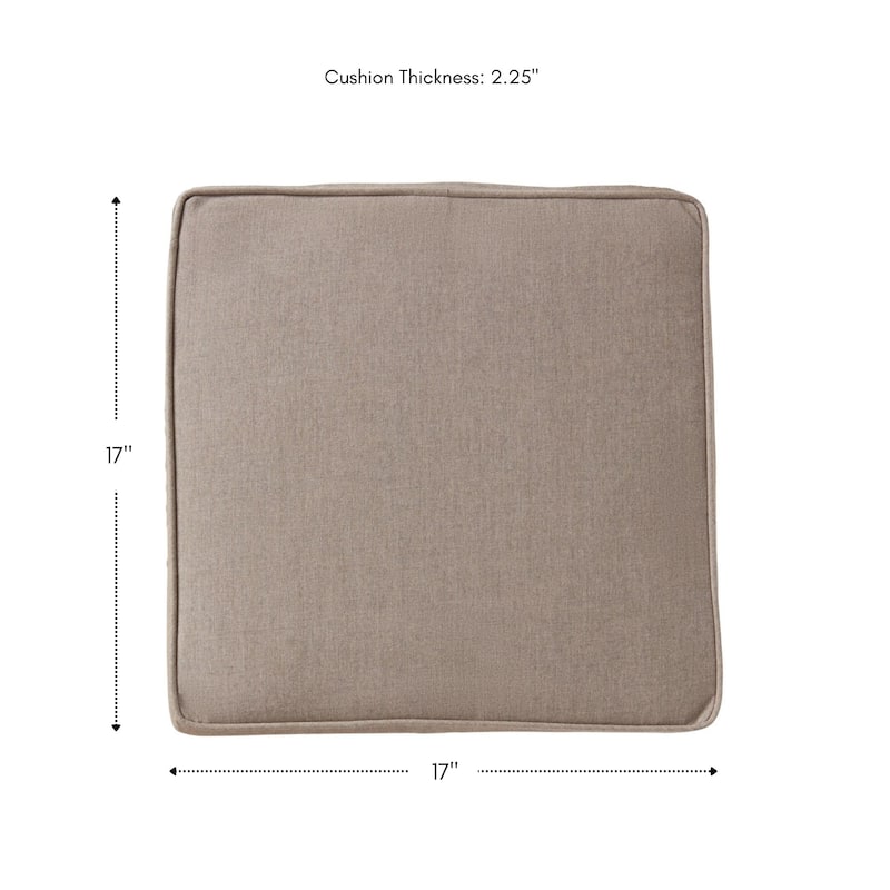 Sunbrella Indoor/ Outdoor 17-inch Square Corded Chair Pad