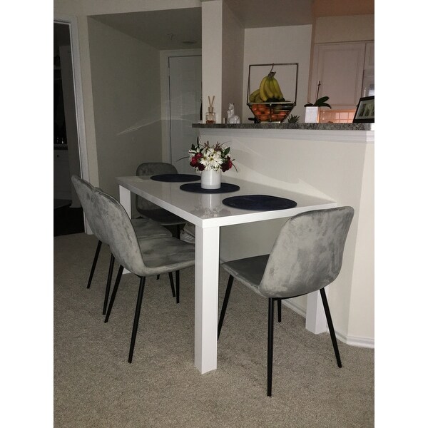 Top Product Reviews For Simple Living Felix Glossy White Dining Table 9426427 Overstock