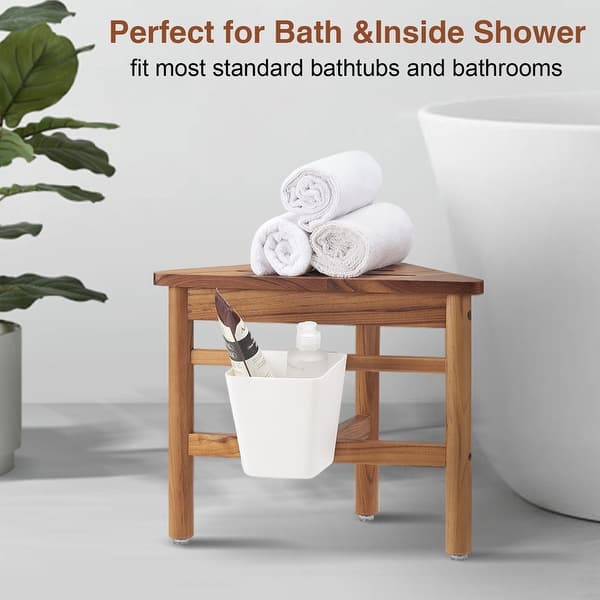 Teak Shower Bench Ikea Bath Stool Wooden Stool For Bathroom
