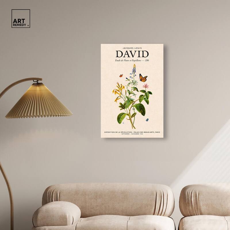 David's Delicate Flowers Canvas by Art Remedy, Gallery Wrapped