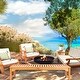 preview thumbnail 1 of 6, Chic Teak Santa Monica Outdoor Teak Wood Backless Bench, 6 foot