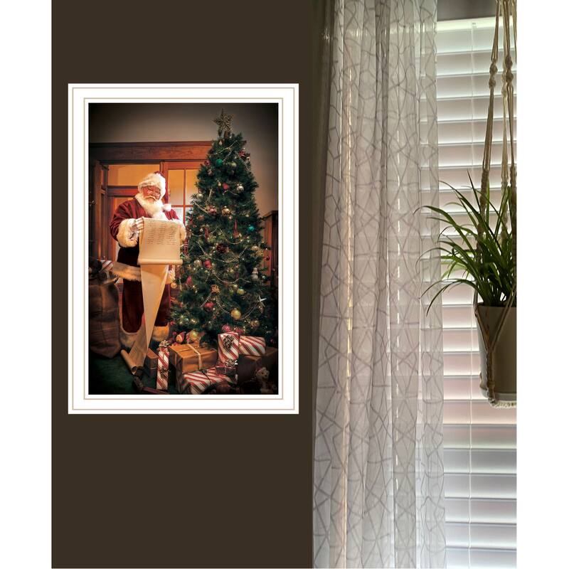 TrendyDecor4U Contemporary "Naughty Or Nice?" Framed Print Wall Art
