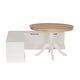 preview thumbnail 8 of 10, Josie Two Tone Backless Corner Nook Set White