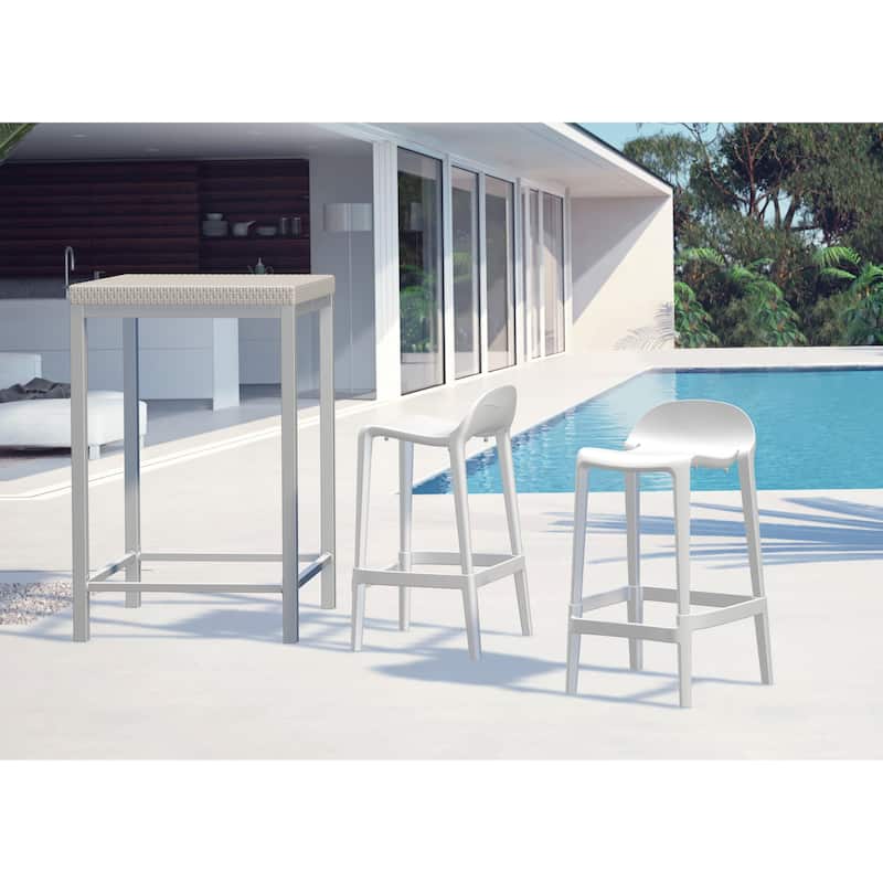 Lagoon Joyous Resin Counter Stool, Set of 2