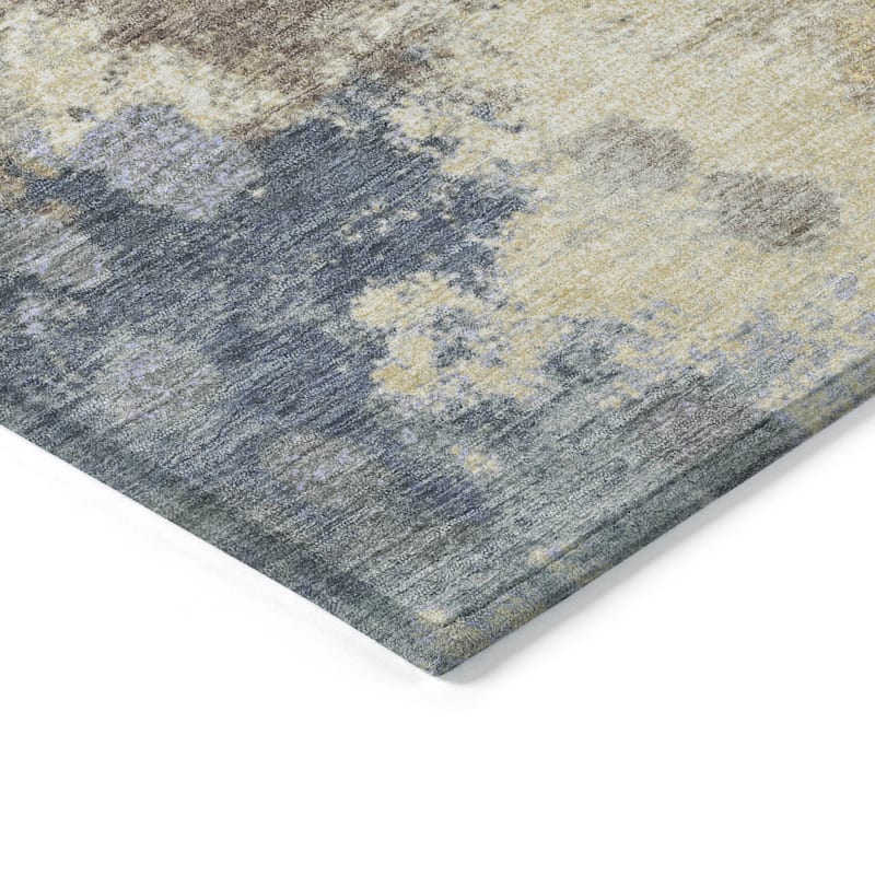 HomeRoots Abstract Transitional Rectangle Outdoor Rug