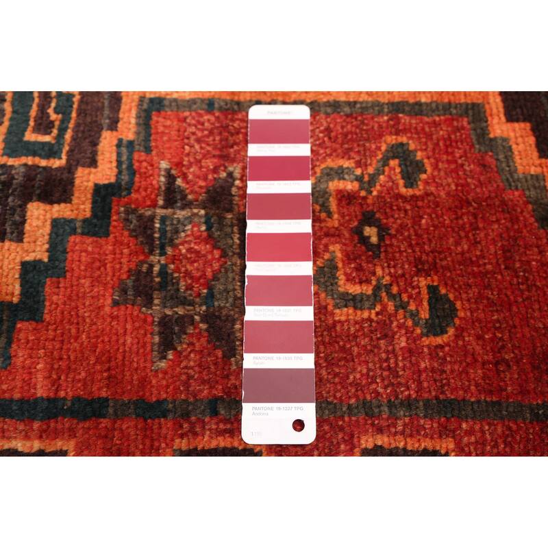 ECARPETGALLERY Hand-knotted Melis Vintage Red Wool Rug - 6'7 x 8'10