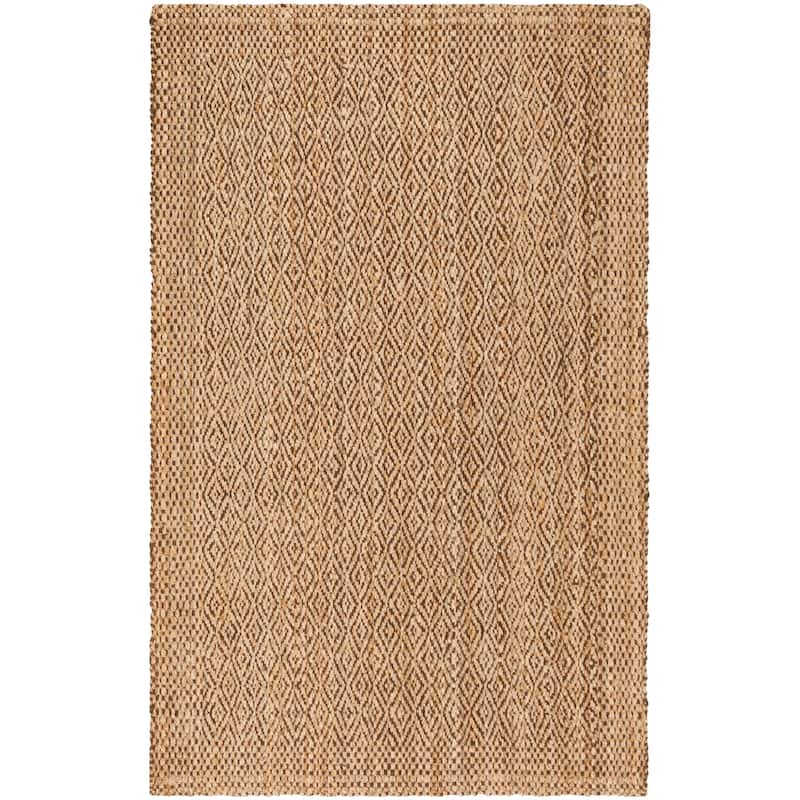 SAFAVIEH Handmade Natural Fiber Hadassah Jute Rug - 6' x 9' - Natural/Brown