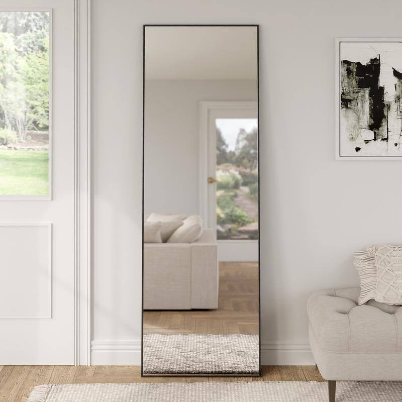 Aluminum Metal Frame Full-Length Floor Mirror
