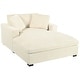 preview thumbnail 16 of 31, Classic Oversized Chaise Lounge Chair in Soft Cream Fabric with Sturdy Solid Wood Legs, 53.5'' x 70.9'' for Maximum Comfort