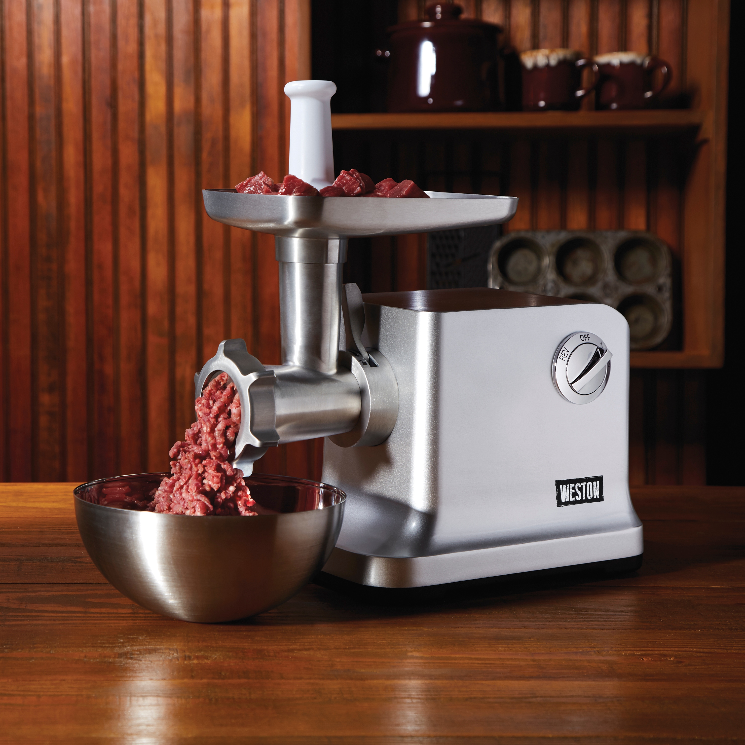 Weston top meat grinder