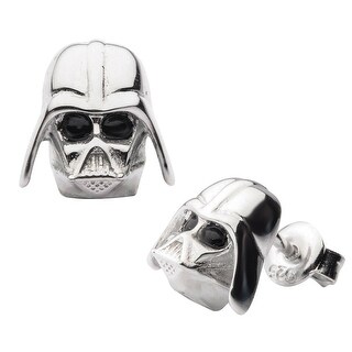 Unisex  Casual  Geeky Star Wars DARTH VADER #2 with Stainless Steel Stud Earrring ~ 7 mm