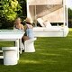 preview thumbnail 2 of 10, Ledge Lounger In Pool Barstools, Outdoor Patio, 22" Height - Set of 2