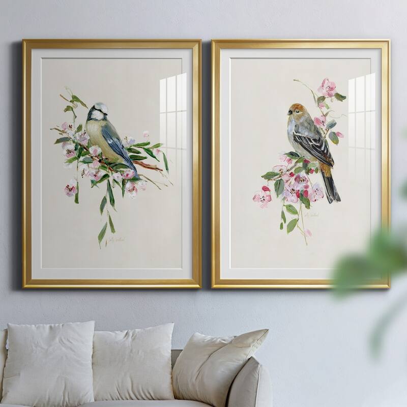 Spring Song Blue Bird Premium Framed Print - Ready to Hang