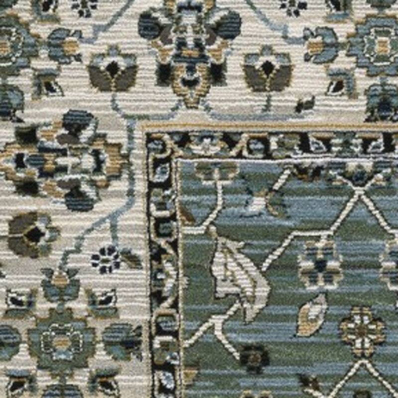 HomeRootsFloral Traditional Rectangle Area Rug