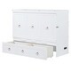 preview thumbnail 15 of 18, Full Size Murphy Bed w/ USB Port & a Large Drawer, Folding Bed, White