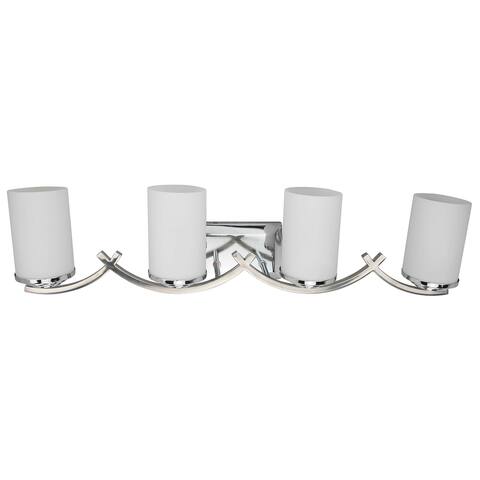 Brina 4 Light Vanity Lighting in Chrome - 6.5L x 31.88W x 7.88H in.