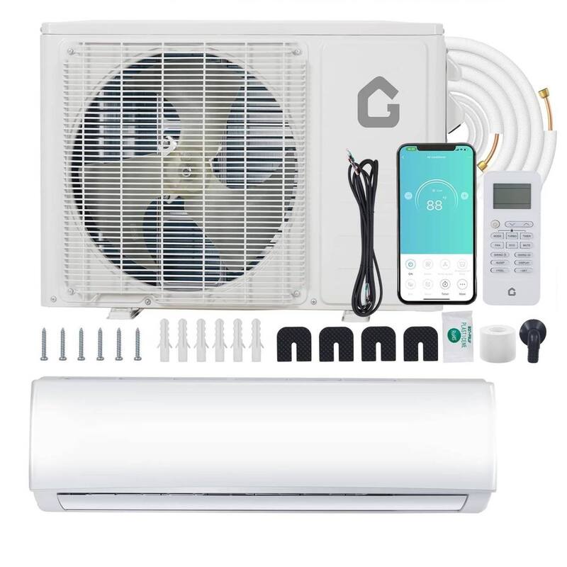 23 SEER2 24000 BTU Mini Split Wall-Mounted Air Conditioner with Heating, Rooms up to 1500 Sq.Ft. - N/A - White