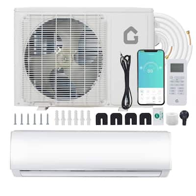 23 SEER2 24000 BTU Mini Split Wall-Mounted Air Conditioner with Heating, Rooms up to 1500 Sq.Ft. - N/A