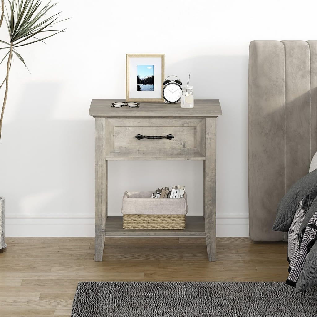 Grey Nightstands 1pck/2pck