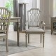 preview thumbnail 1 of 9, Dauphin Geometric Upholstered Dining Arm Chair Single - Cream White - Top Grain Leather - With Arms