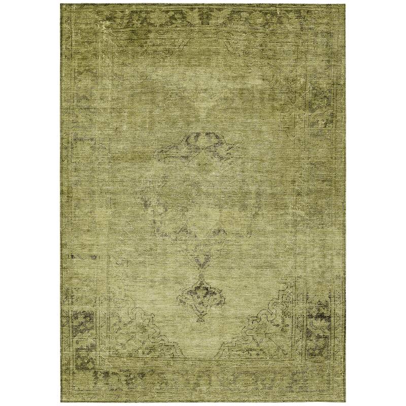 Machine Washable Indoor/ Outdoor Chantille Traditional Vintage Rug