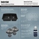 preview thumbnail 10 of 76, Karran Undermount Quartz Double Bowl Kitchen Sink